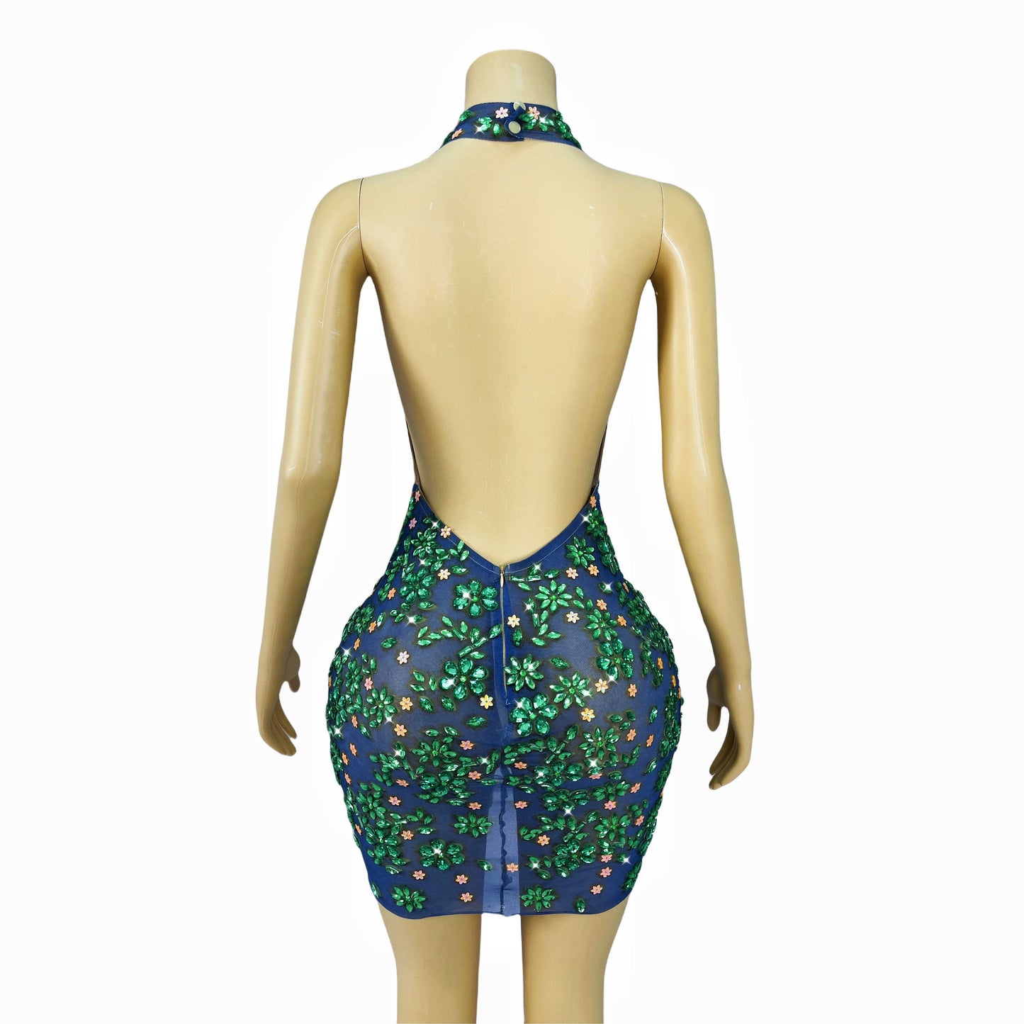 Enchanted Blossom Plunge Dress