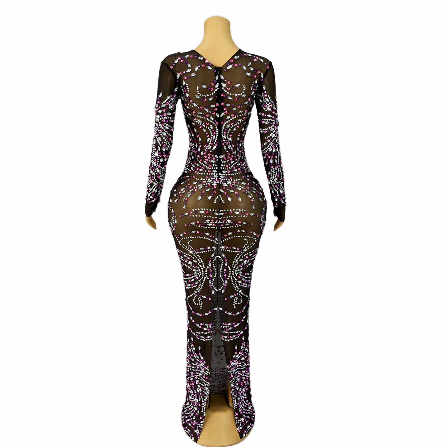 Twilight Jewel Illusion Gown