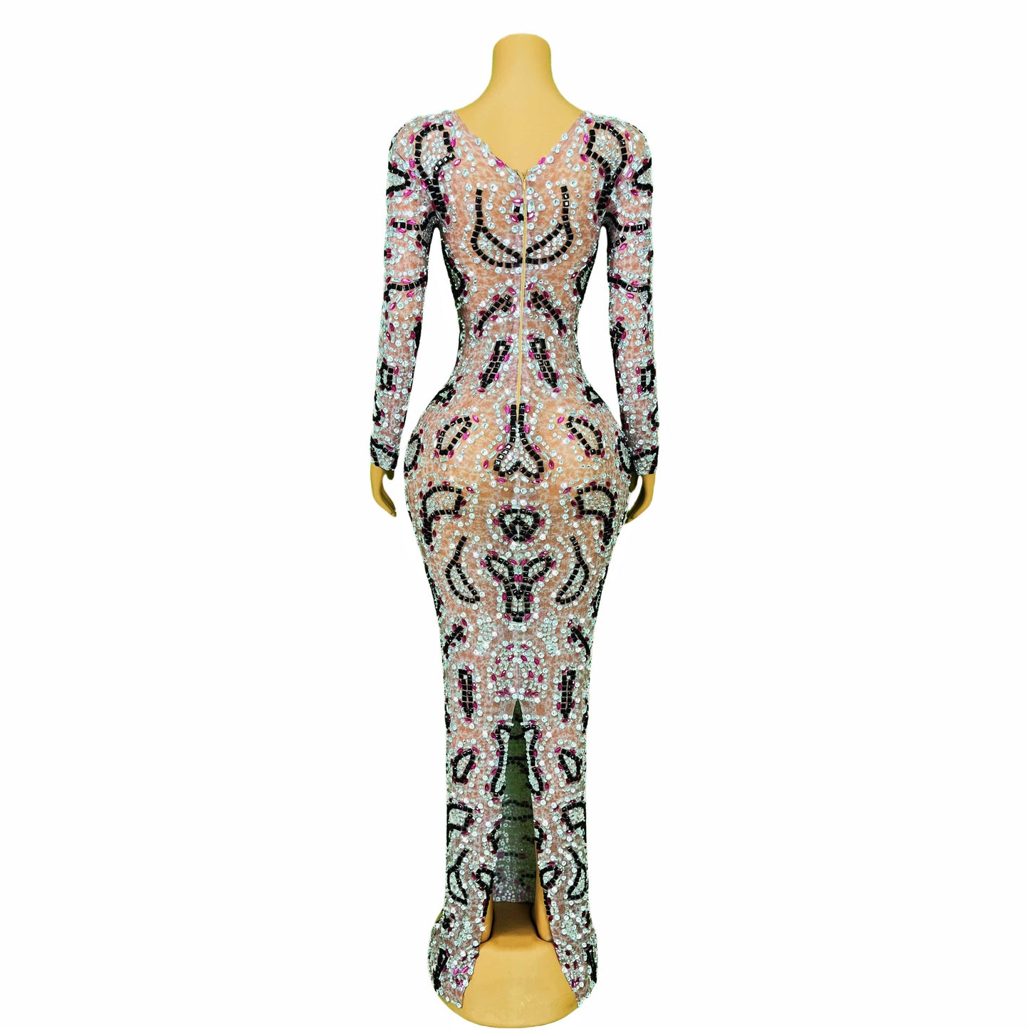Glamour Mosaic Sequin Gown