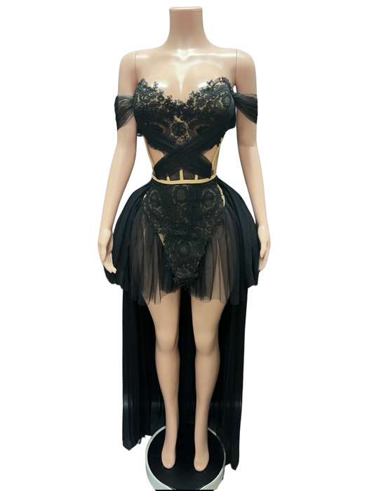 Midnight Opulence Corset Dress