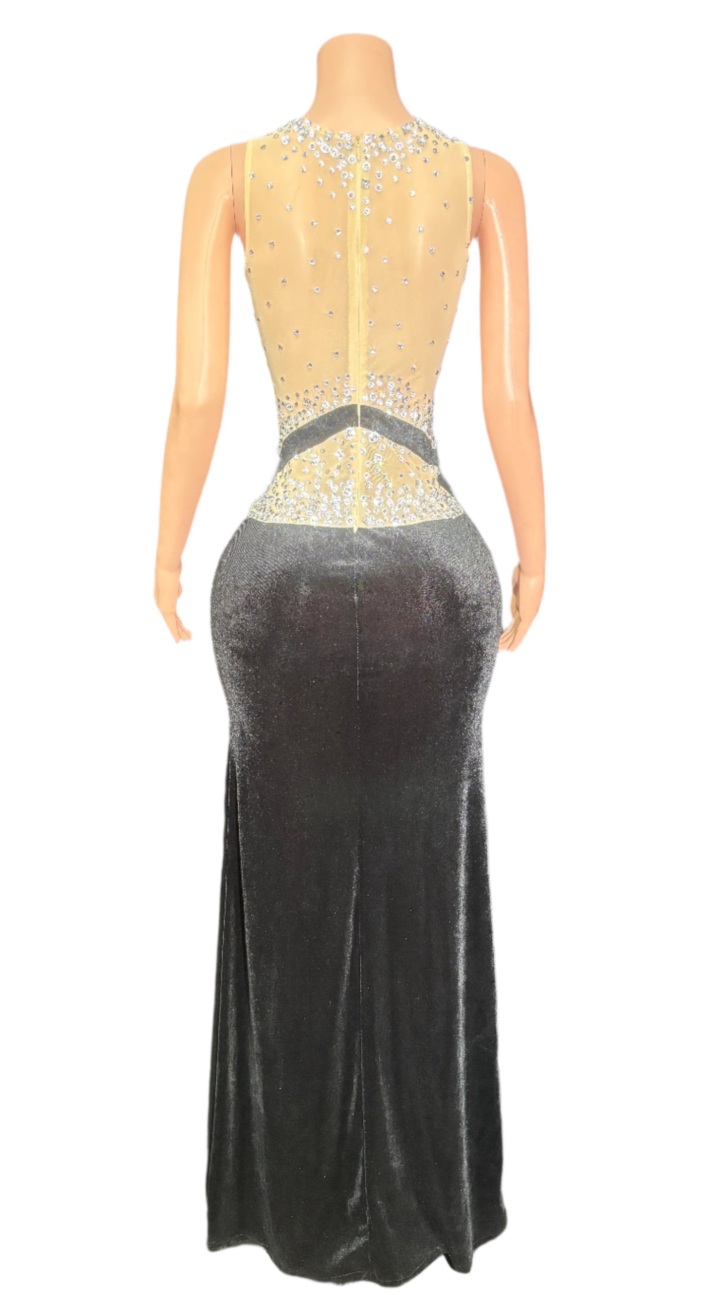 Glamorous Elegance Rhinestone Gown