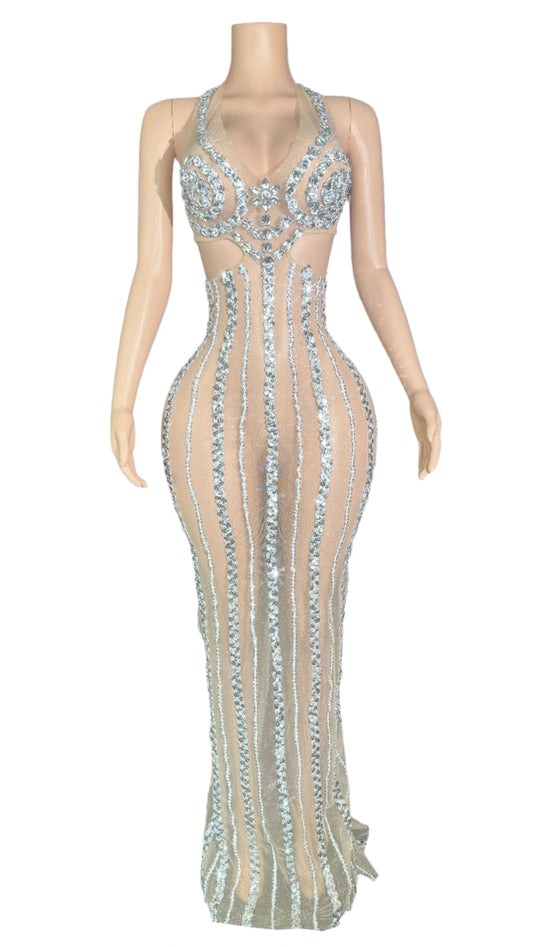 Crystal Cascade Gown
