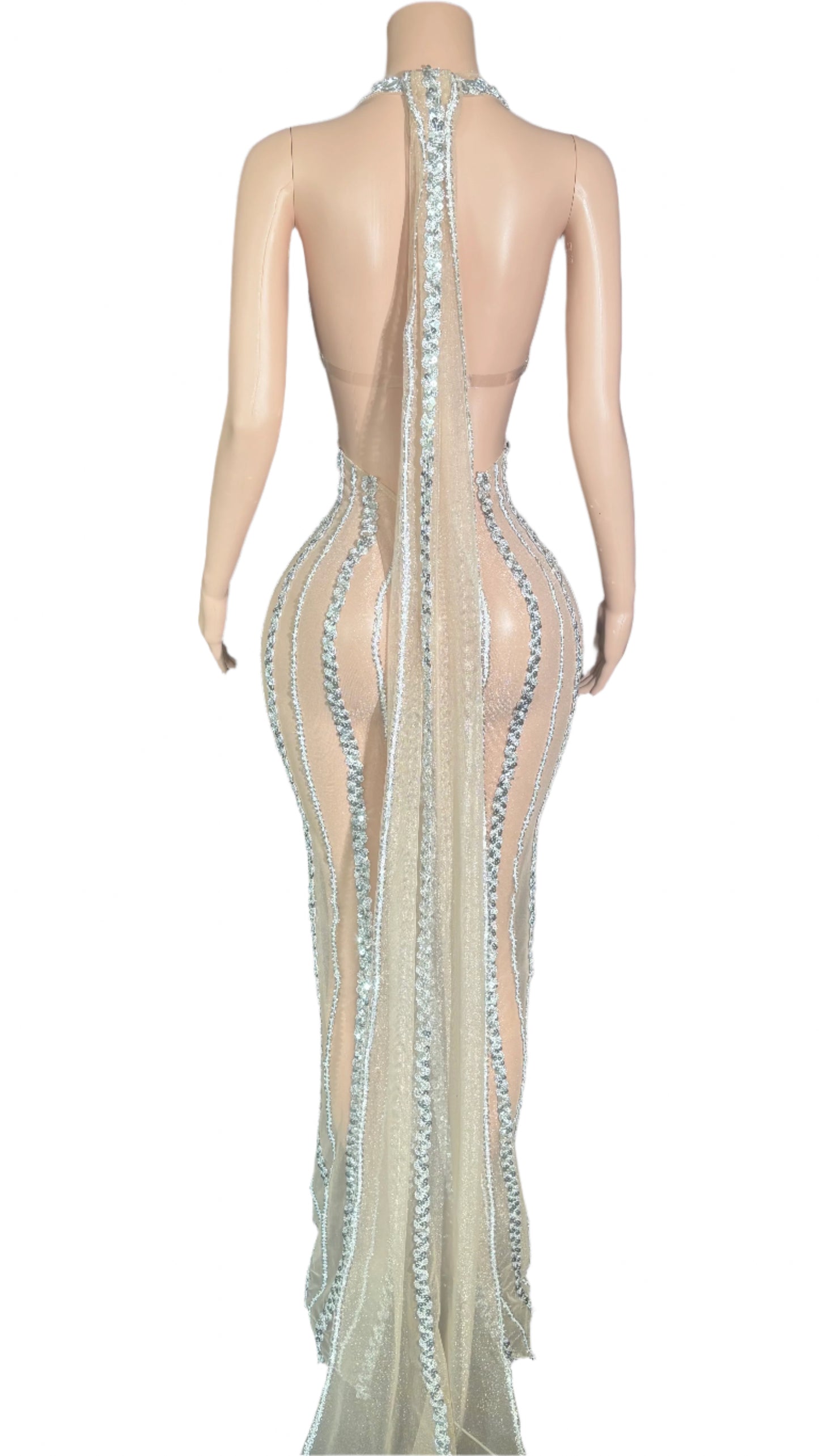 Crystal Cascade Gown