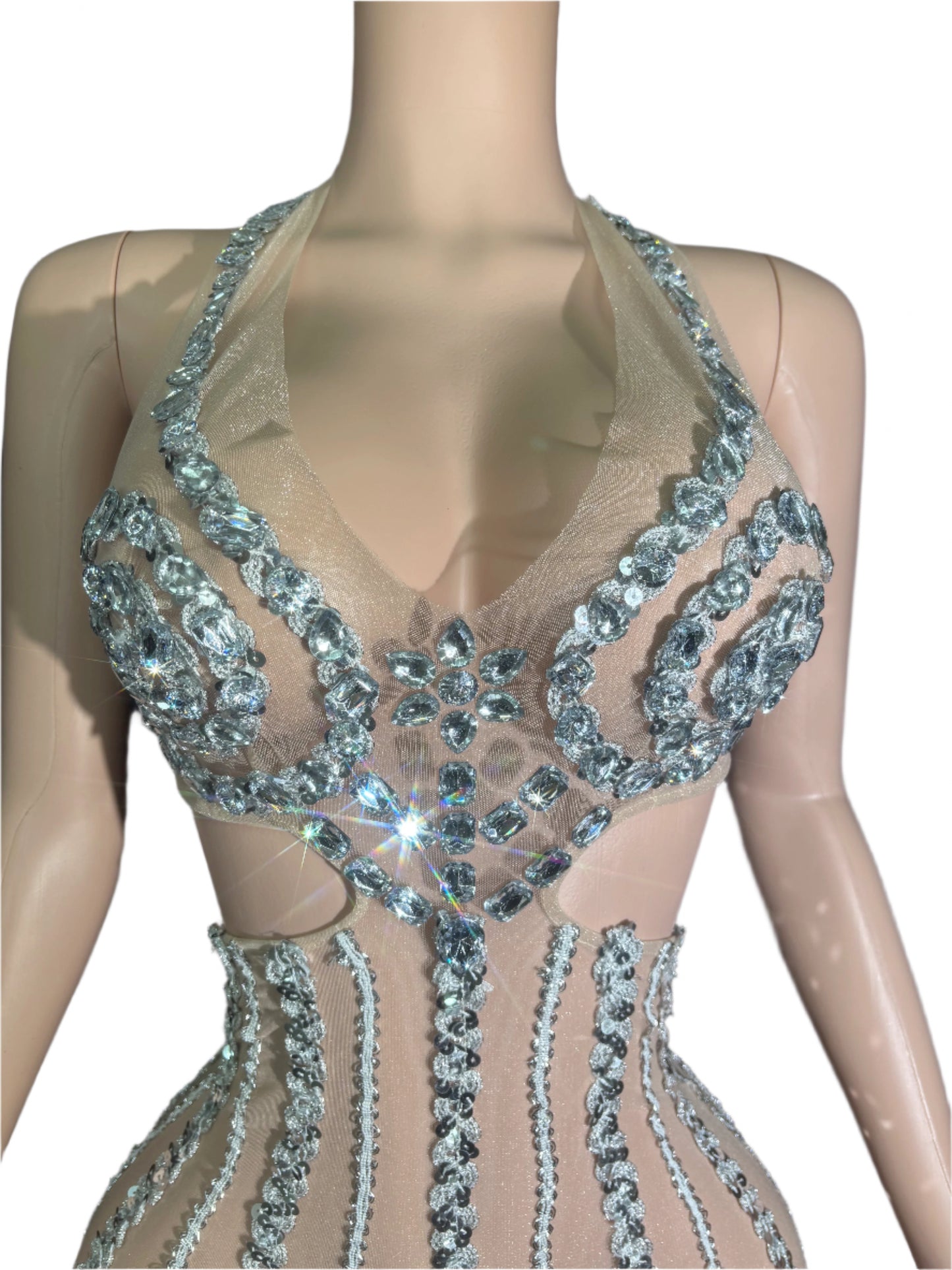 Crystal Cascade Gown