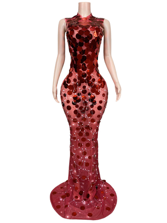 Ruby Mirage Gown