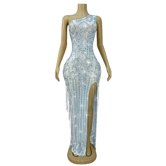Ice Empress Fringe Gown